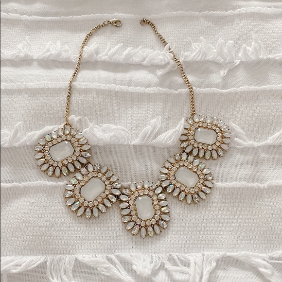 Gemstone Statement Necklace with Free Coordinating Earrings - Picture 2 of 5